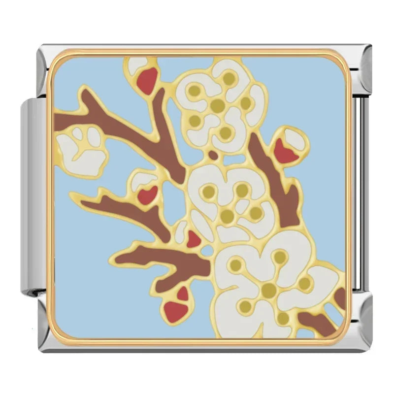 Charm Italiano Plano - Colección Jardín Botánico (Ilustración Floral)