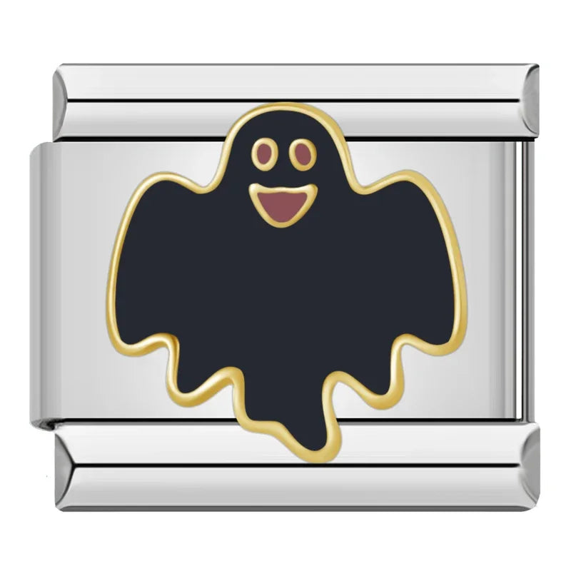 Charm Italiano Plano - Colección Magia Celestial y Holidays (Gato, Fantasma, Navidad)