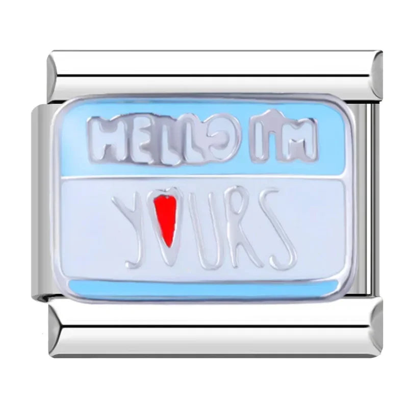 Charm Italiano Plano - Colección Serenidad Azul (Ojo Turco, Relax y Mascotas)