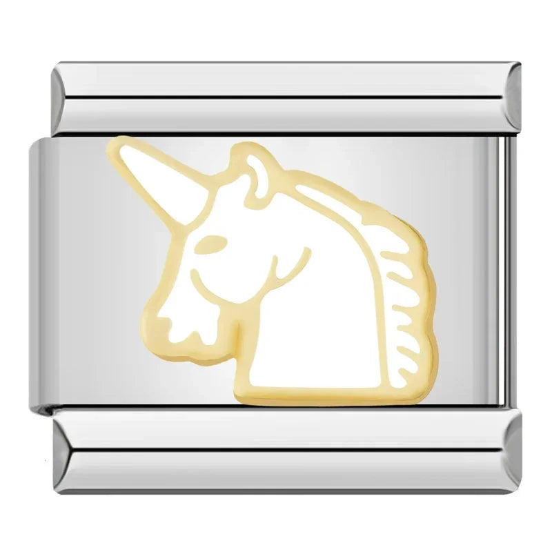 Charm Italiano Plano - Colección Reino Animal (Mascotas, Fauna y Unicornios)