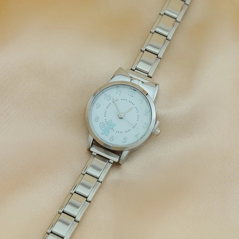 Reloj Joya Modular - Diseño Esfera Decorada (Compatible Charms 9mm)