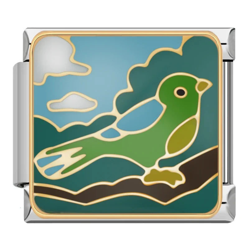 Charm Italiano Plano - Colección Arte y Cuentos (Dalí, Alicia, Naturaleza)