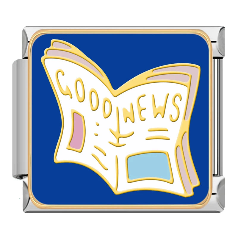 Charm Italiano Plano - Colección Celebración y Fortuna (Año Nuevo, Gato de la Suerte)