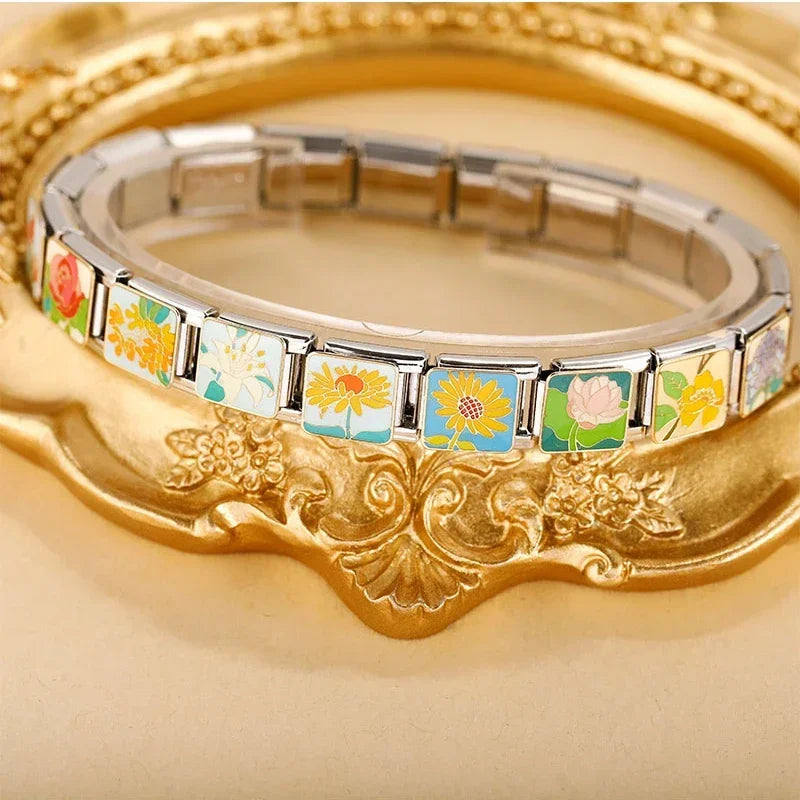 Charm Italiano Plano - Colección Jardín Botánico (Ilustración Floral)