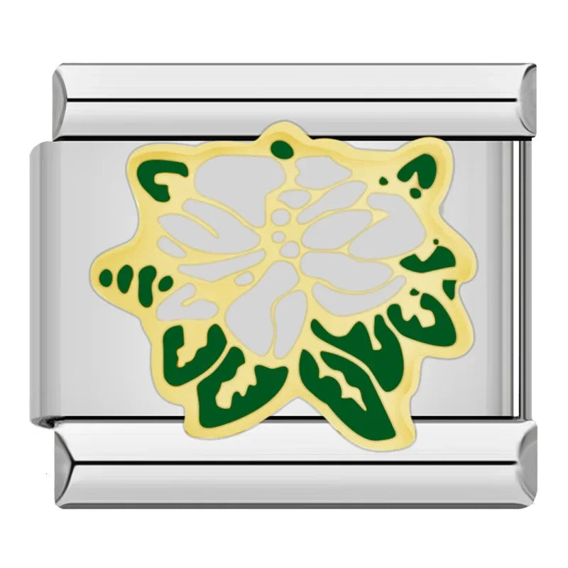 Charm Italiano Plano - Colección Jardín Botánico (Girasoles, Margaritas y Flores)