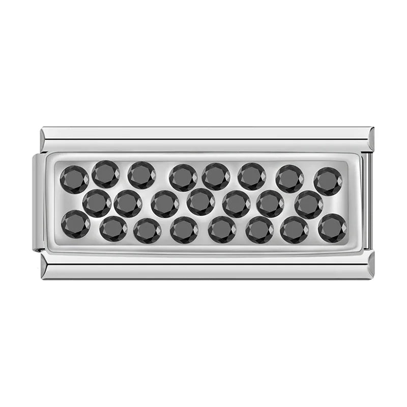 Charm Italiano Plano - Colección Familia Elegante y Brillos (Grabado Cursiva)