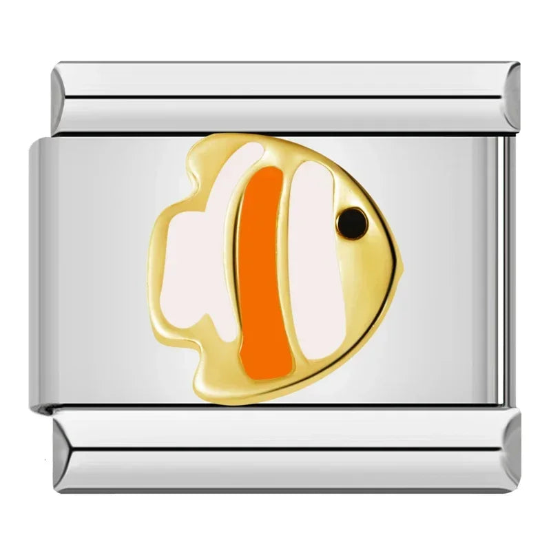 Charm Italiano Plano - Colección Reino Animal (Mascotas, Salvajes y Fantasía)