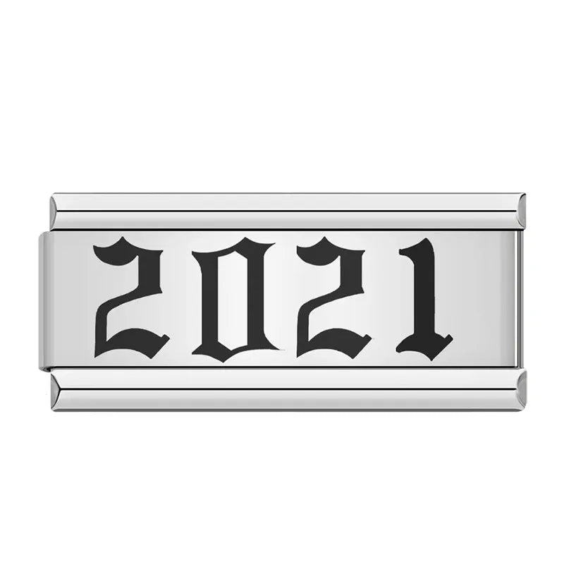 Charm Italiano Plano - Colección Años Memorables (Tu Fecha Especial)