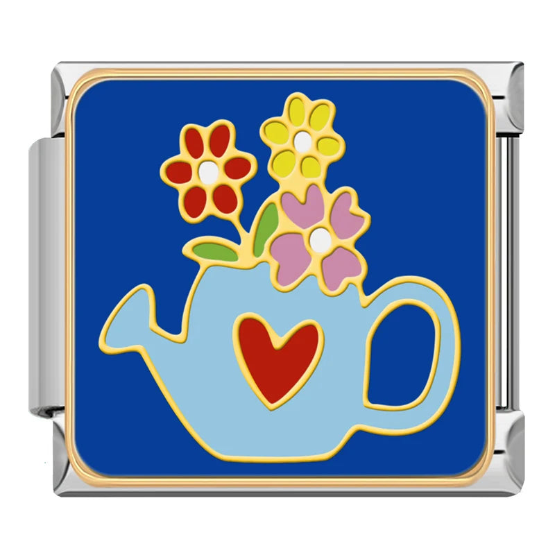 Charm Italiano Plano - Colección Celebración y Fortuna (Año Nuevo, Gato de la Suerte)