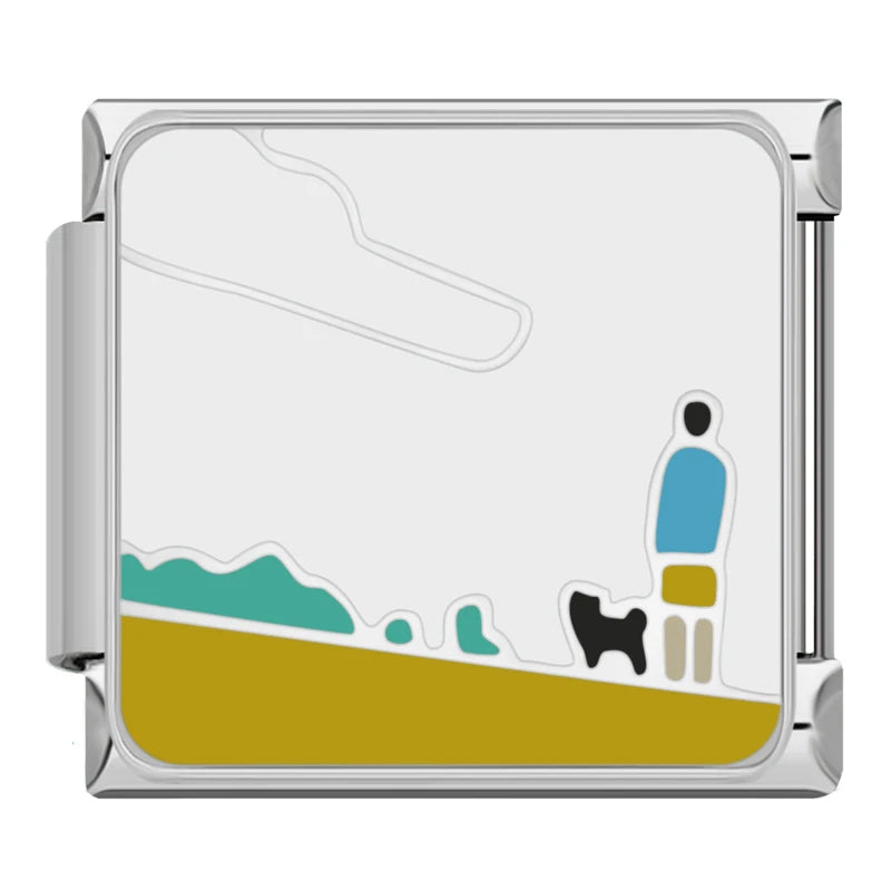 Charm Italiano Plano - Colección Deportes y Aire Libre (Basket, Voley, Bici)