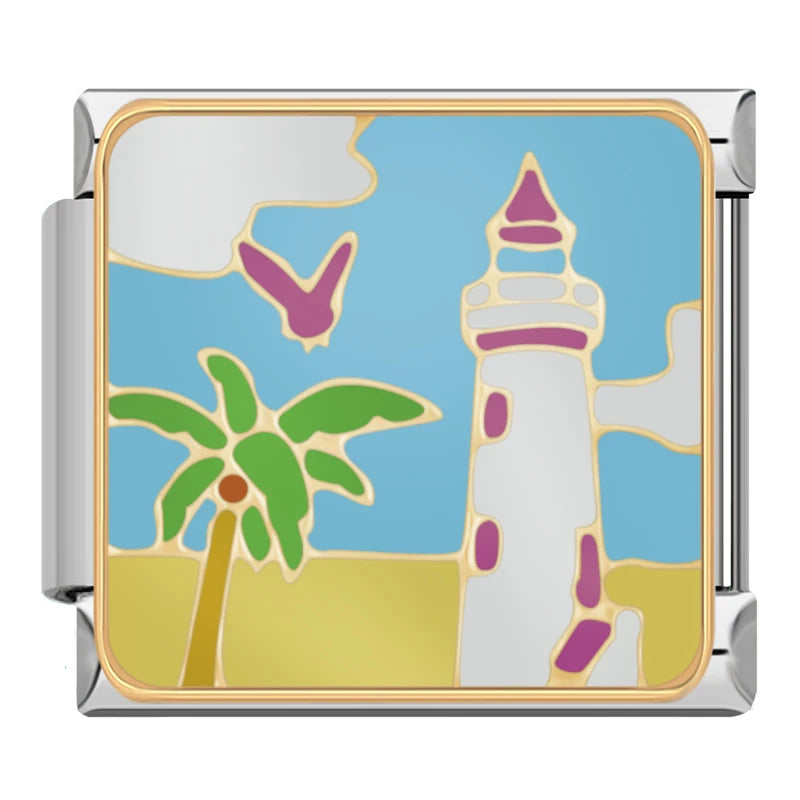 Charm Italiano Plano - Colección Paisajes y Aventura (Montaña, Playa, Surfing)