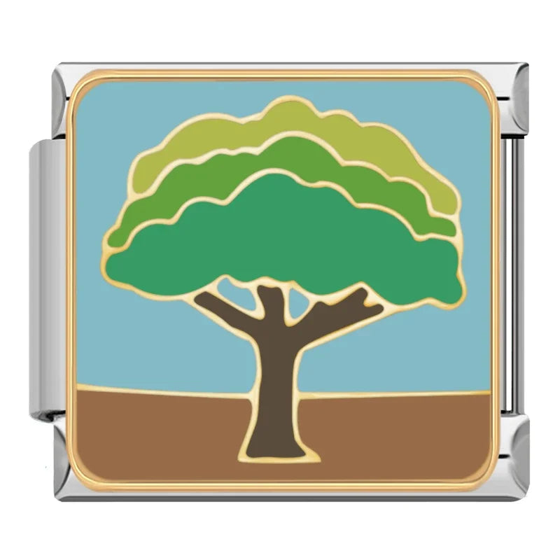 Charm Italiano Plano - Colección Arte y Cuentos (Dalí, Alicia, Naturaleza)