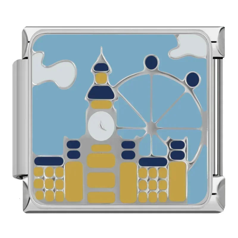 Charm Italiano Plano - Colección Vuelta al Mundo (Monumentos y Capitales)