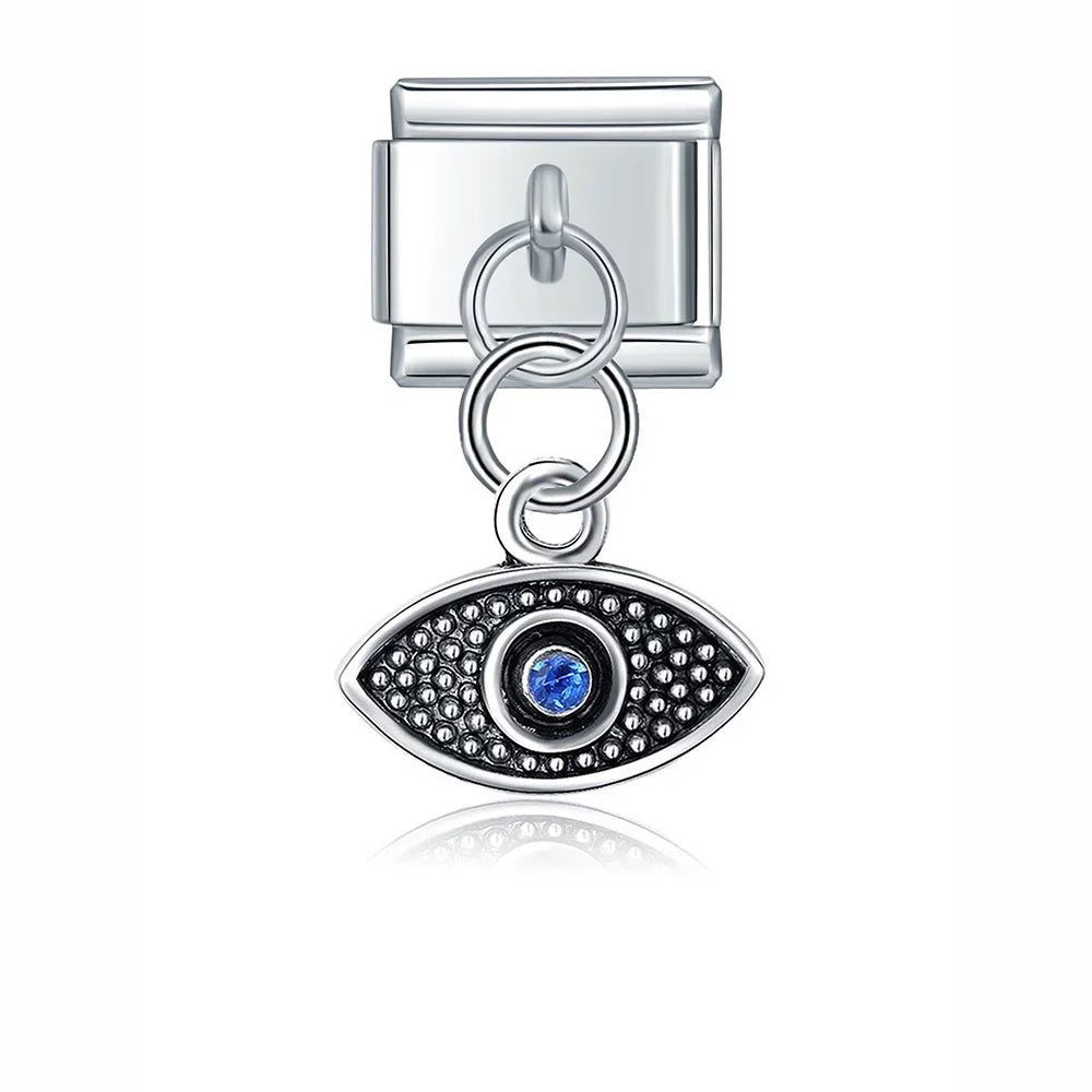 Charm Italiano Colgante - Colección Celebración (Copa de Vino, Ramo de Flores)