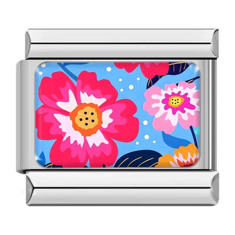 Charm Italiano Plano - Colección Flores Acuarela (Jardín Botánico)