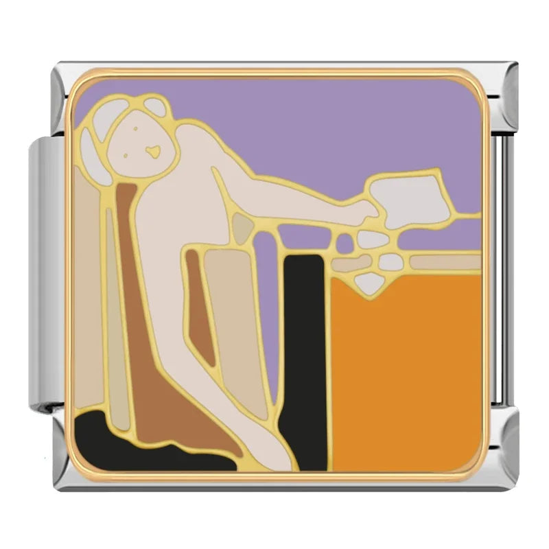 Charm Italiano Plano - Colección Grandes Maestros (Retratos de Pintura Clásica)