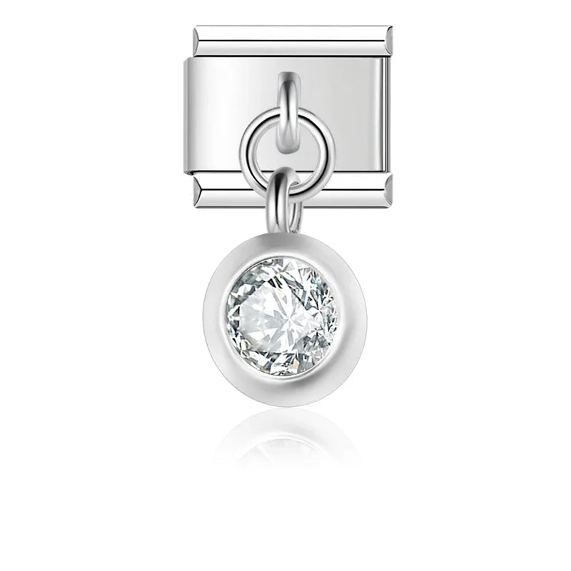 Charm Italiano Joya - Piedras de Nacimiento y Estilo Vintage (Gemstones)