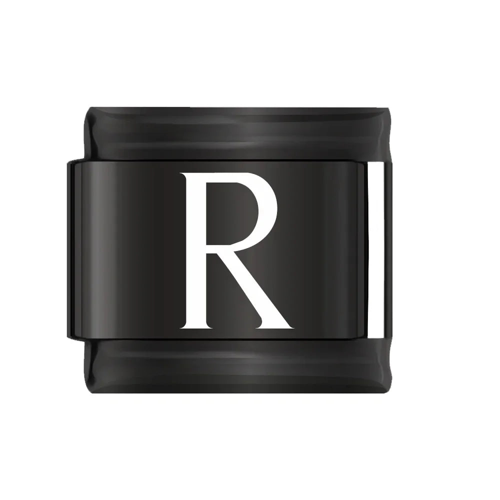 Charm Italiano Plano - Colección "Black Edition" (Letras Blancas y Símbolos)