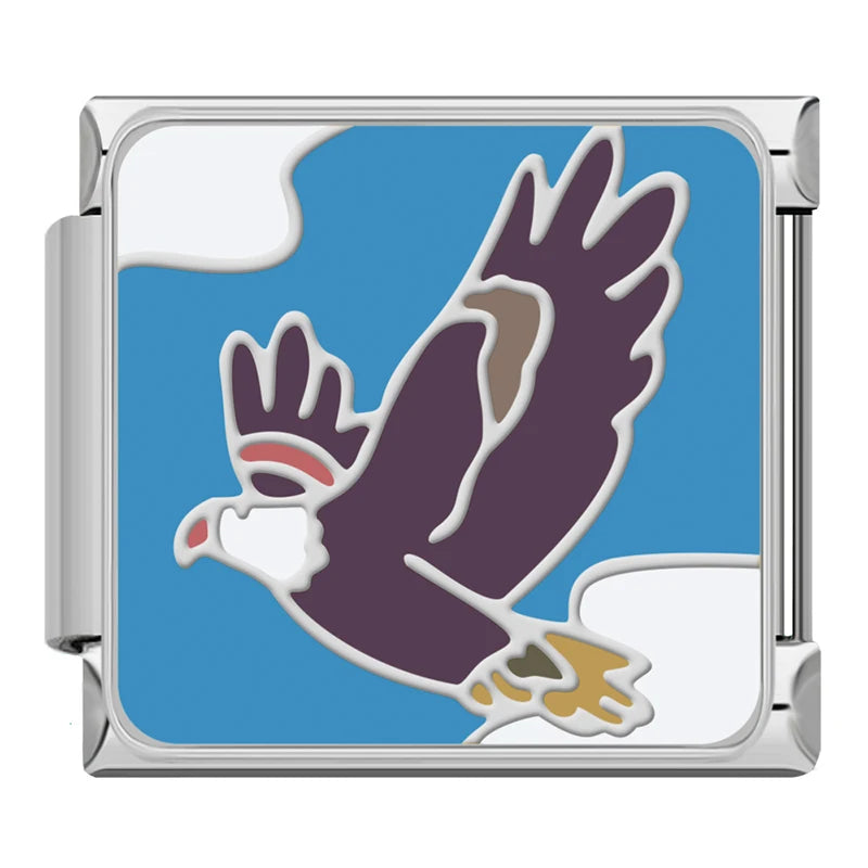 Charm Italiano Plano - Colección Aves y Vuelo (Fauna Aérea)