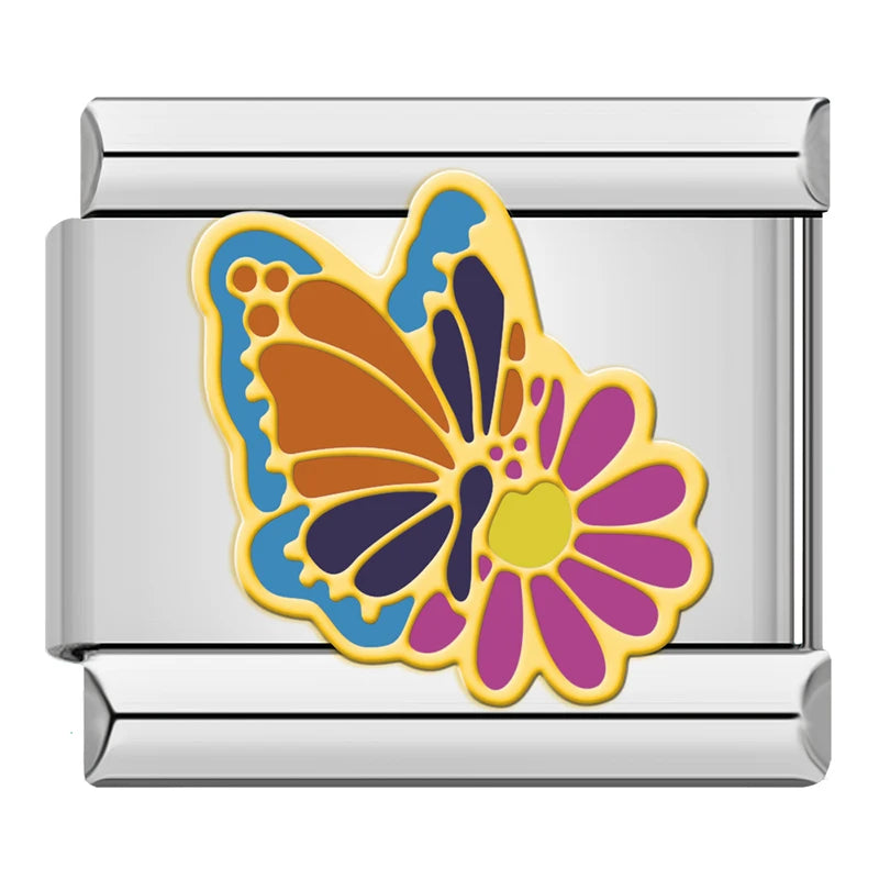 Charm Italiano Plano - Colección Valores y Símbolos (Familia, Fe, Amor)