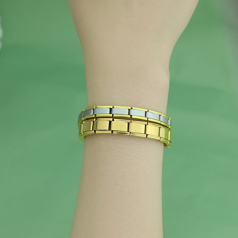 Complete Base Bracelet - Plain Link (Gold Tone)
