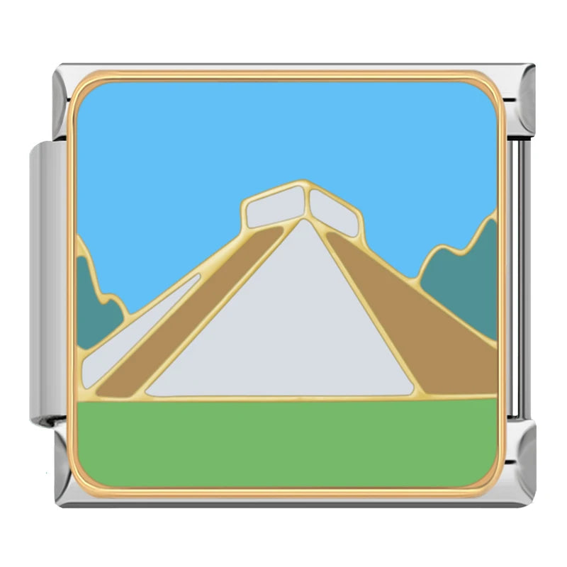 Charm Italiano Plano - Colección Aventura Exótica (Camel, Toucan, Máscaras)