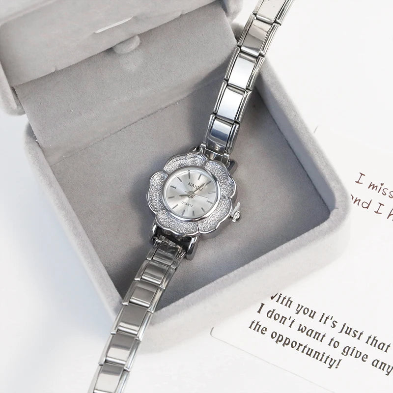 Reloj Base Modular - Diseño Floral Ornato (Bisel Tallado)