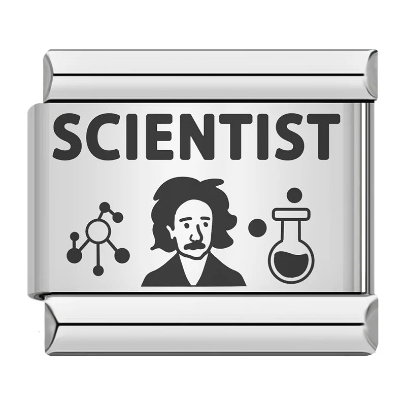 Charm Italiano Plano - Colección Orgullo Profesional (Doctor, Abogado, Profesor)