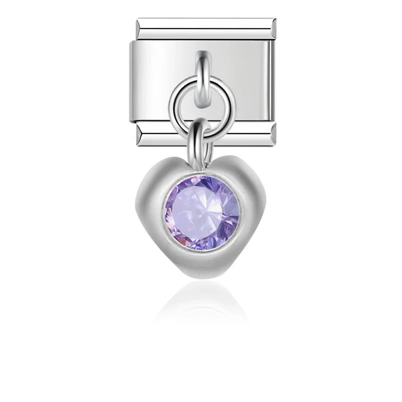 Charm Italiano Joya - Piedras de Nacimiento y Estilo Vintage (Gemstones)