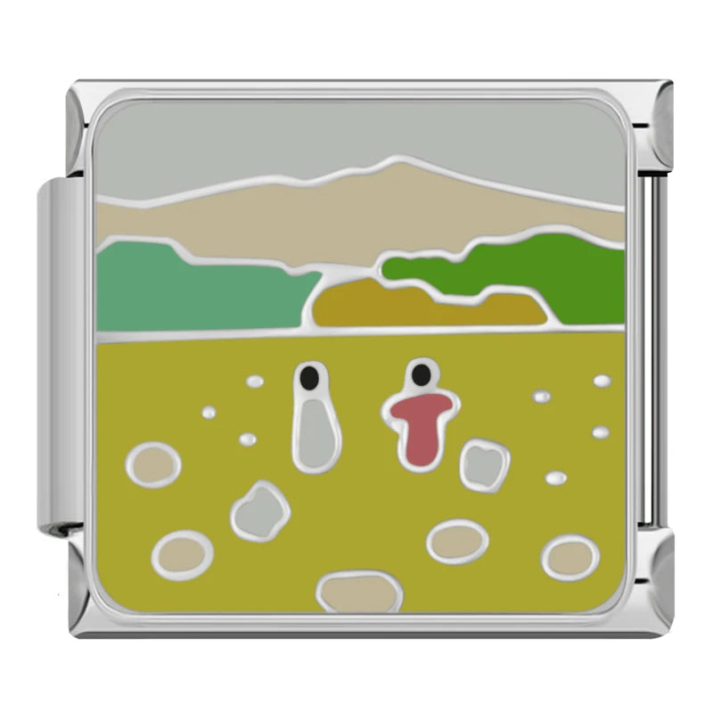 Charm Italiano Plano - Colección Deportes y Aire Libre (Basket, Voley, Bici)