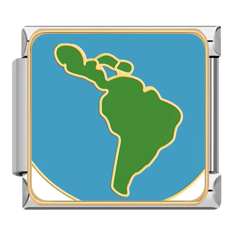 Charm Italiano Plano - Colección Viajes Exóticos (Fauna Global y Culturas)