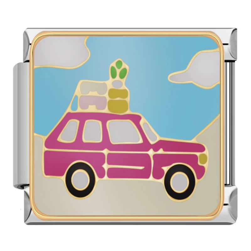 Charm Italiano Plano - Colección Paisajes y Aventura (Montaña, Playa, Surfing)