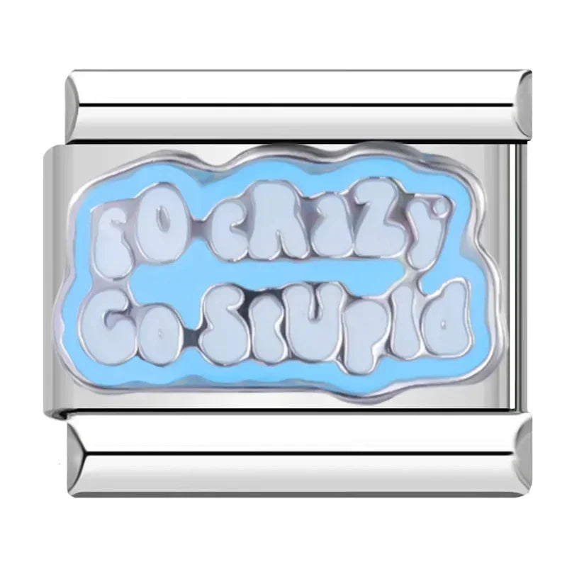 Charm Italiano Plano - Colección Serenidad Azul (Ojo Turco, Relax y Mascotas)