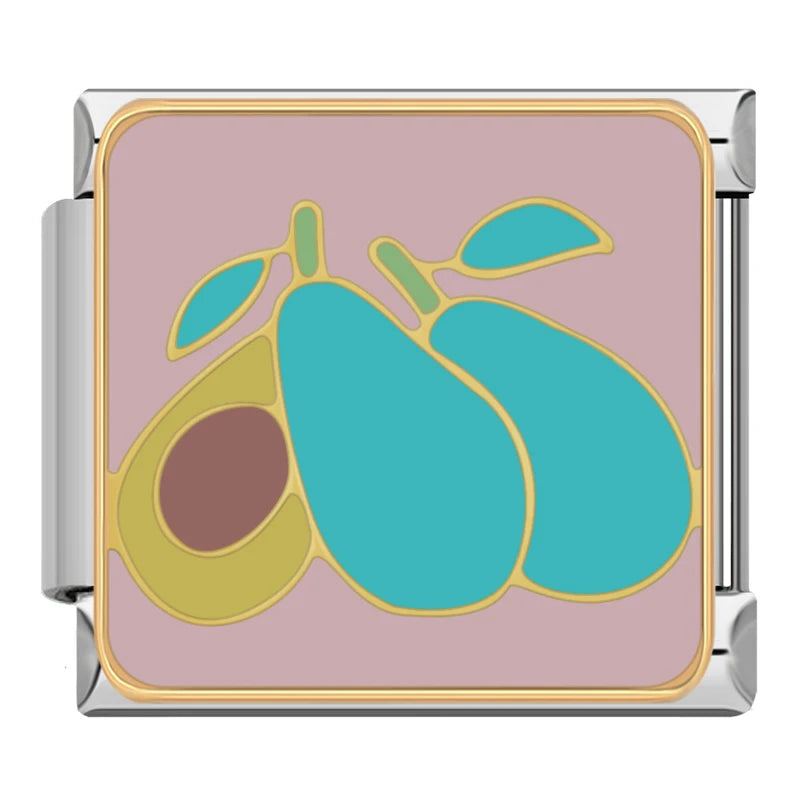 Charm Italiano Plano - Colección Aventura Exótica (Camel, Toucan, Máscaras)