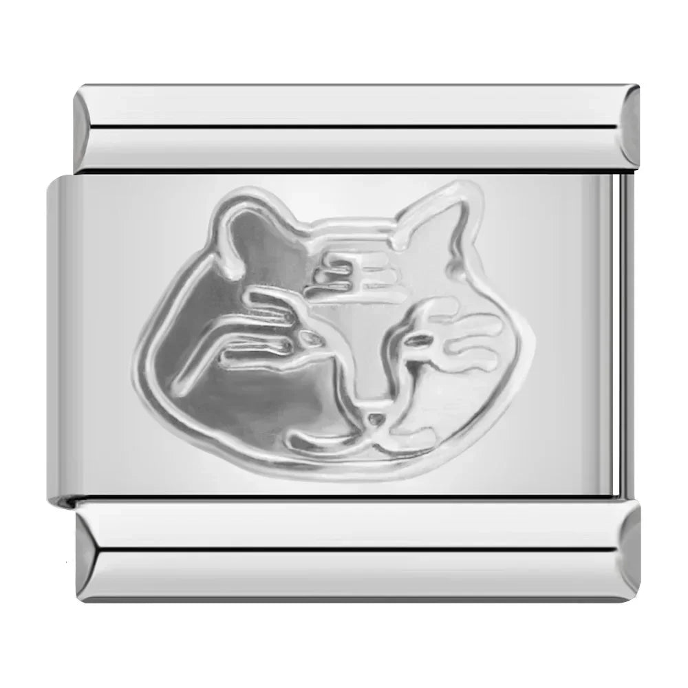 Charm Italiano Plano - Colección Símbolos y Amuletos (Cruz, Yin Yang, Moda)