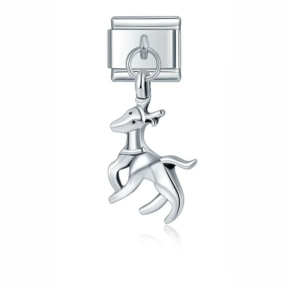 Charm Italiano Colgante - Colección Fiesta Navideña (Papá Noel, Árbol, Reno)