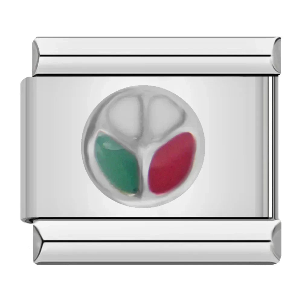 Charm Italiano Plano - Colección Símbolos y Amuletos (Cruz, Yin Yang, Moda)