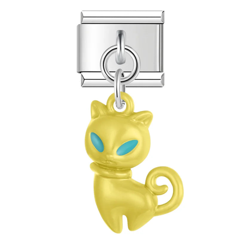 Charm Italiano Colgante - Colección Mascotas Pop (Perro Globo y Gato)