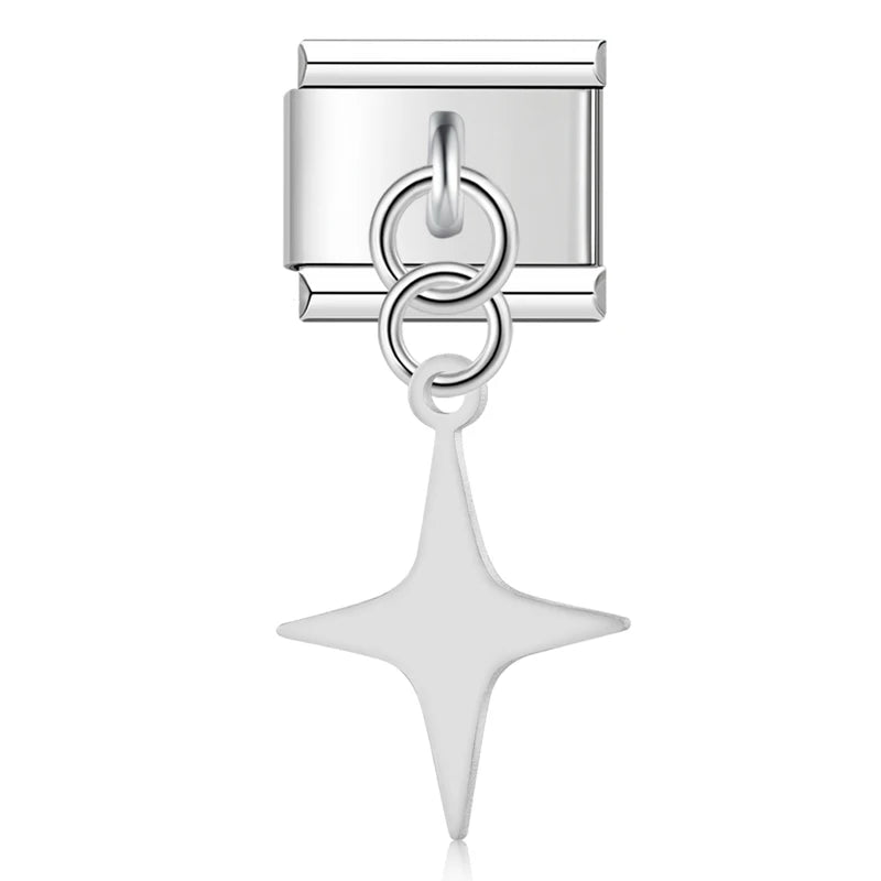 Charm Italiano Colgante - Colección Botánica y Símbolos (Hojas, Flores, Campana)