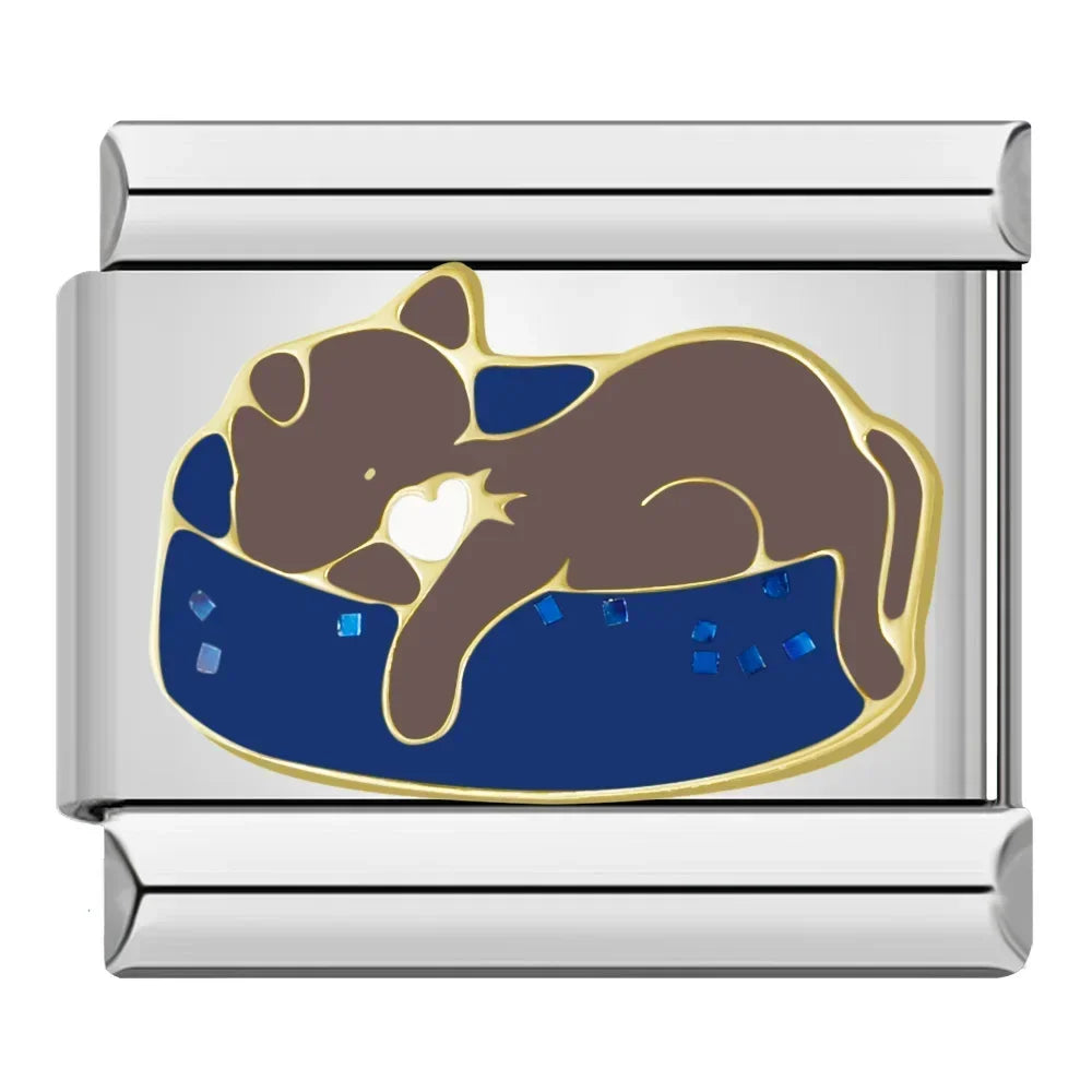 Charm Italiano Plano - Colección Reino Animal (Mascotas, Salvajes y Fantasía)