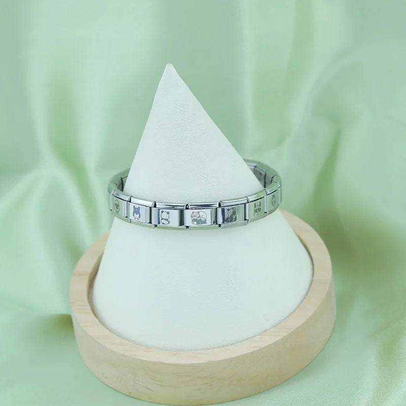 Charm Italiano Plano - Colección Animales "Sketch" (Diseño Lineal Minimalista)