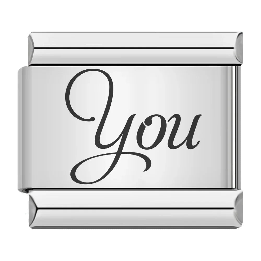 Charm Italiano Plano - Colección Lazos Familiares y Memoria (Homenaje Eterno)