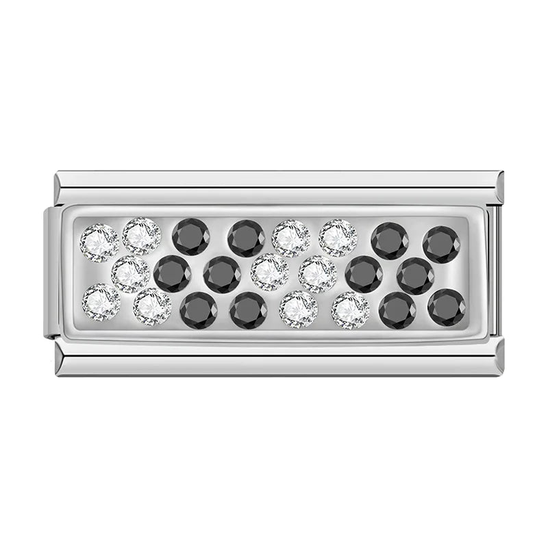 Charm Italiano Plano - Colección Familia Elegante y Brillos (Grabado Cursiva)