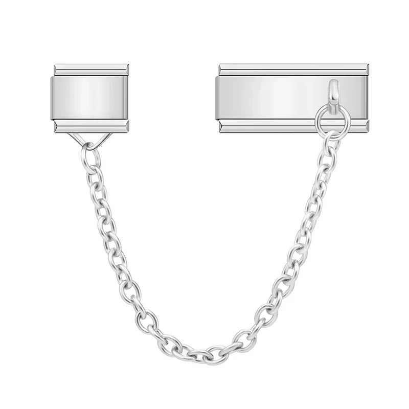 Charm de Seguridad - Cadena Funcional Minimalista (Oro y Plata)