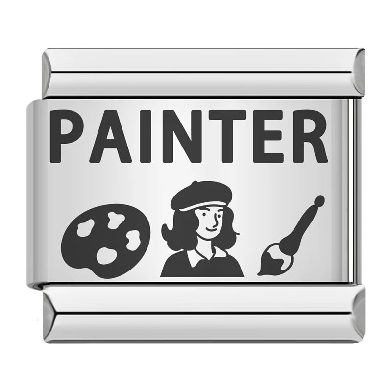 Charm Italiano Plano - Colección Orgullo Profesional (Doctor, Abogado, Profesor)