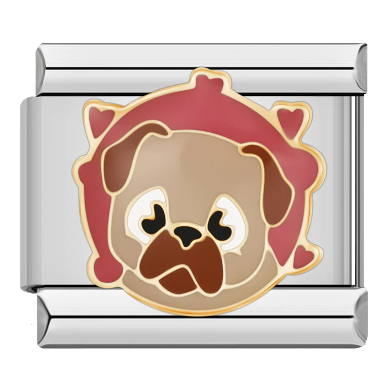 Charm Italiano Plano - Colección Amor Perruno (Retratos de Razas)