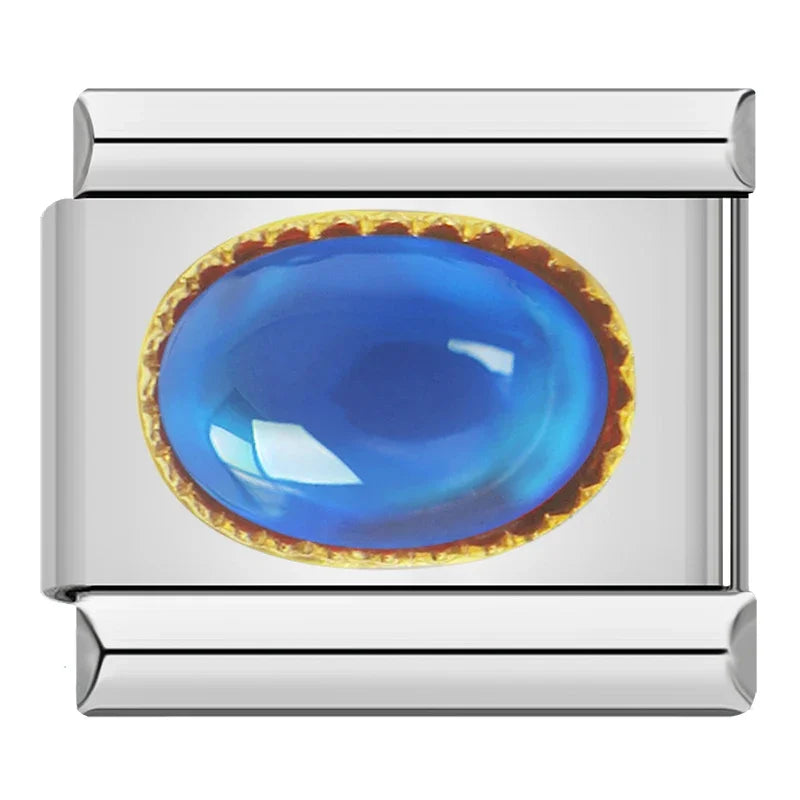 Charm Italiano Joya - Piedras de Nacimiento y Estilo Vintage (Gemstones)