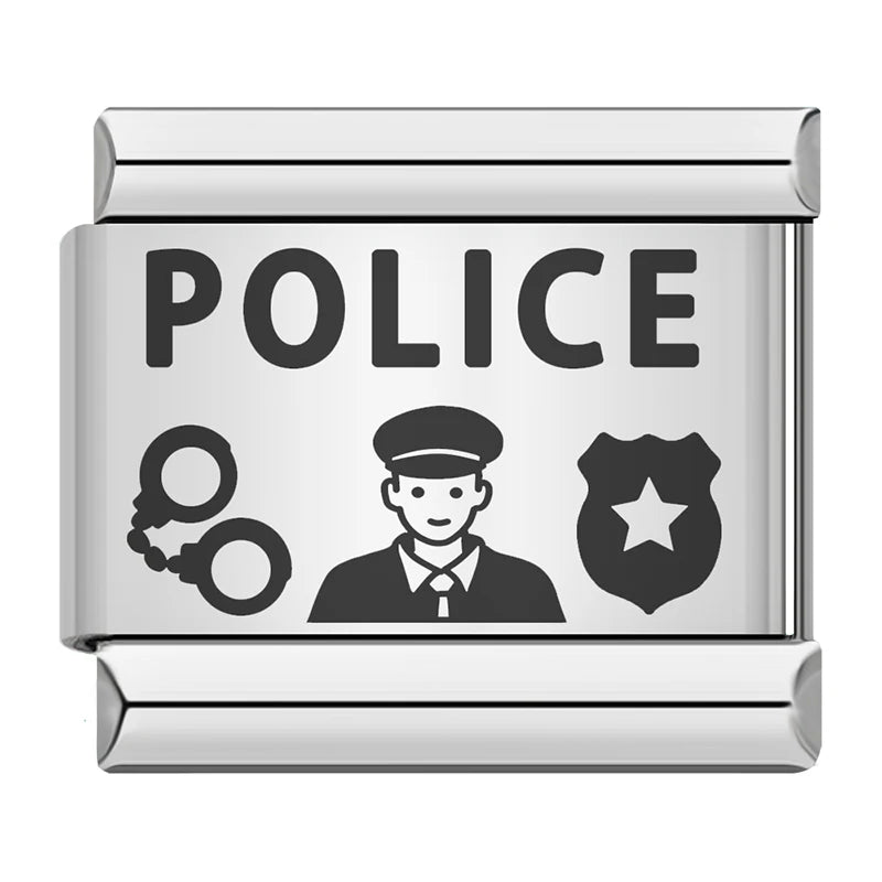 Charm Italiano Plano - Colección Orgullo Profesional (Doctor, Abogado, Profesor)