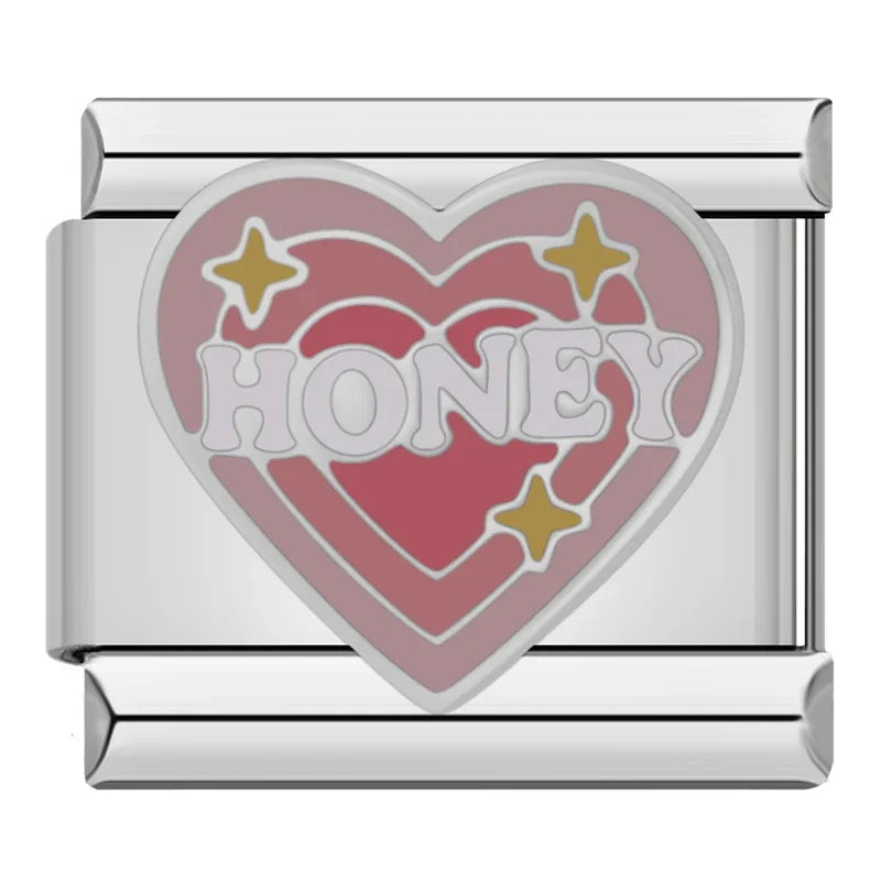 Charm Italiano Plano - Colección Ternura (Panda, Perro y Mensajes)