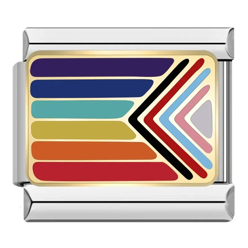 Charm Italiano Plano - Colección Momentos y Sueños (College, Pride, Familia)